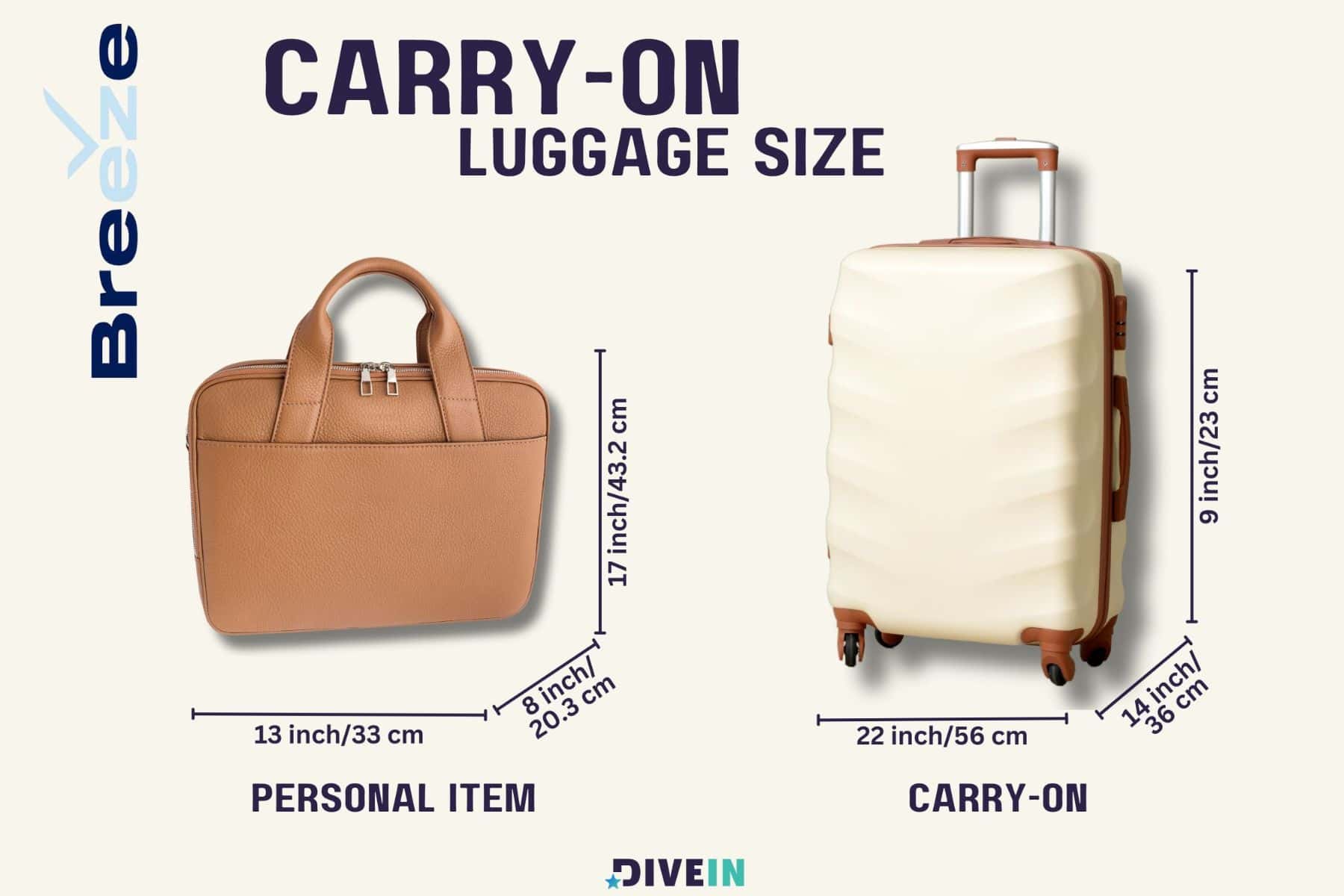 Carry On Luggage Size And Personal Item At Breeze Airways