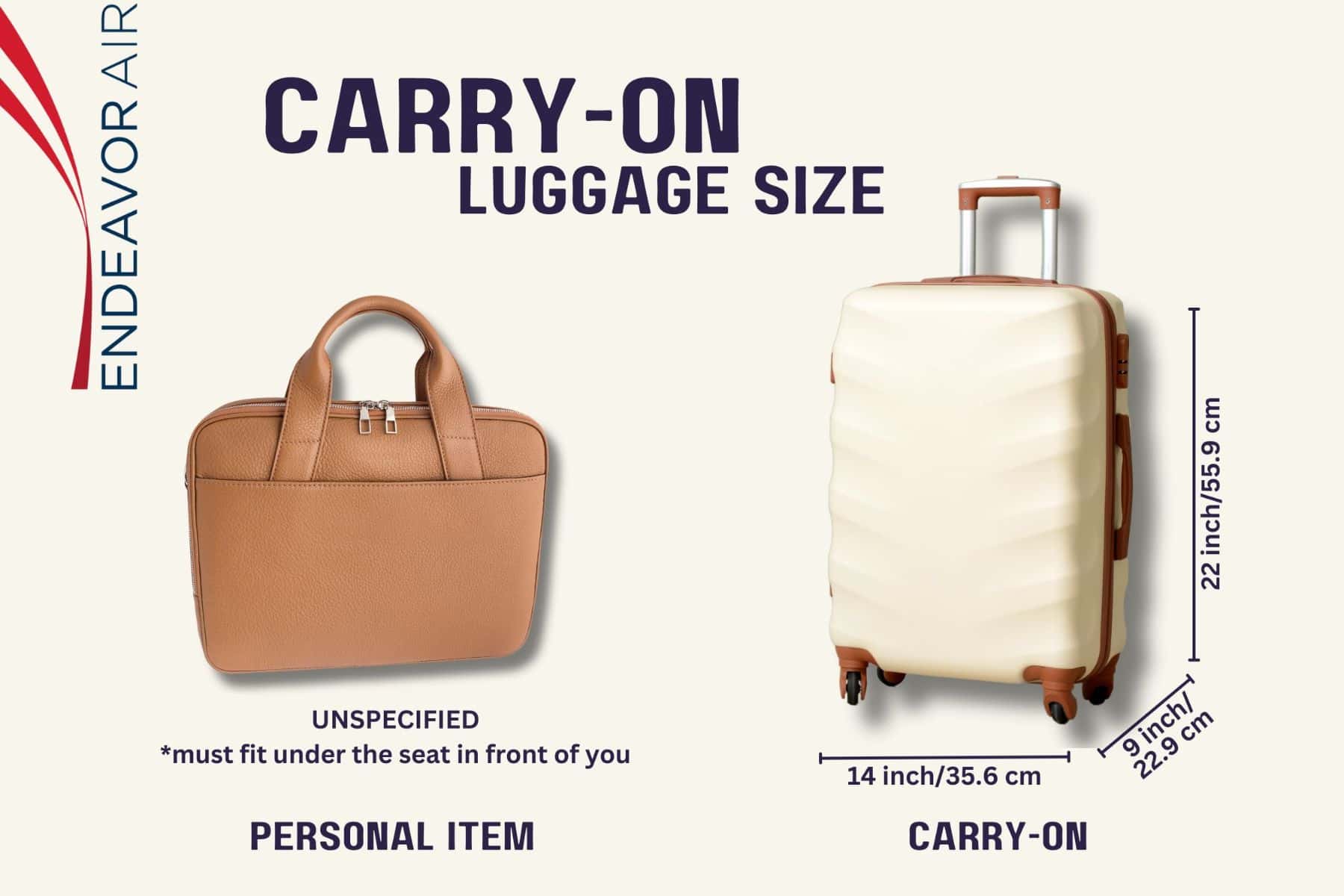 Carry On Luggage Size And Personal Item At Endeavor Air