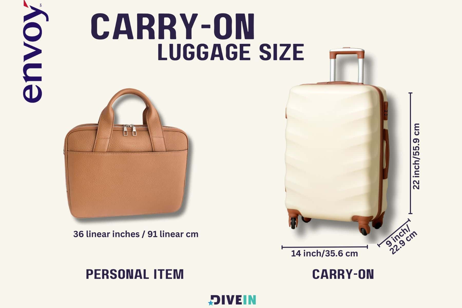 Carry On Luggage Size And Personal Item At Envoy Air