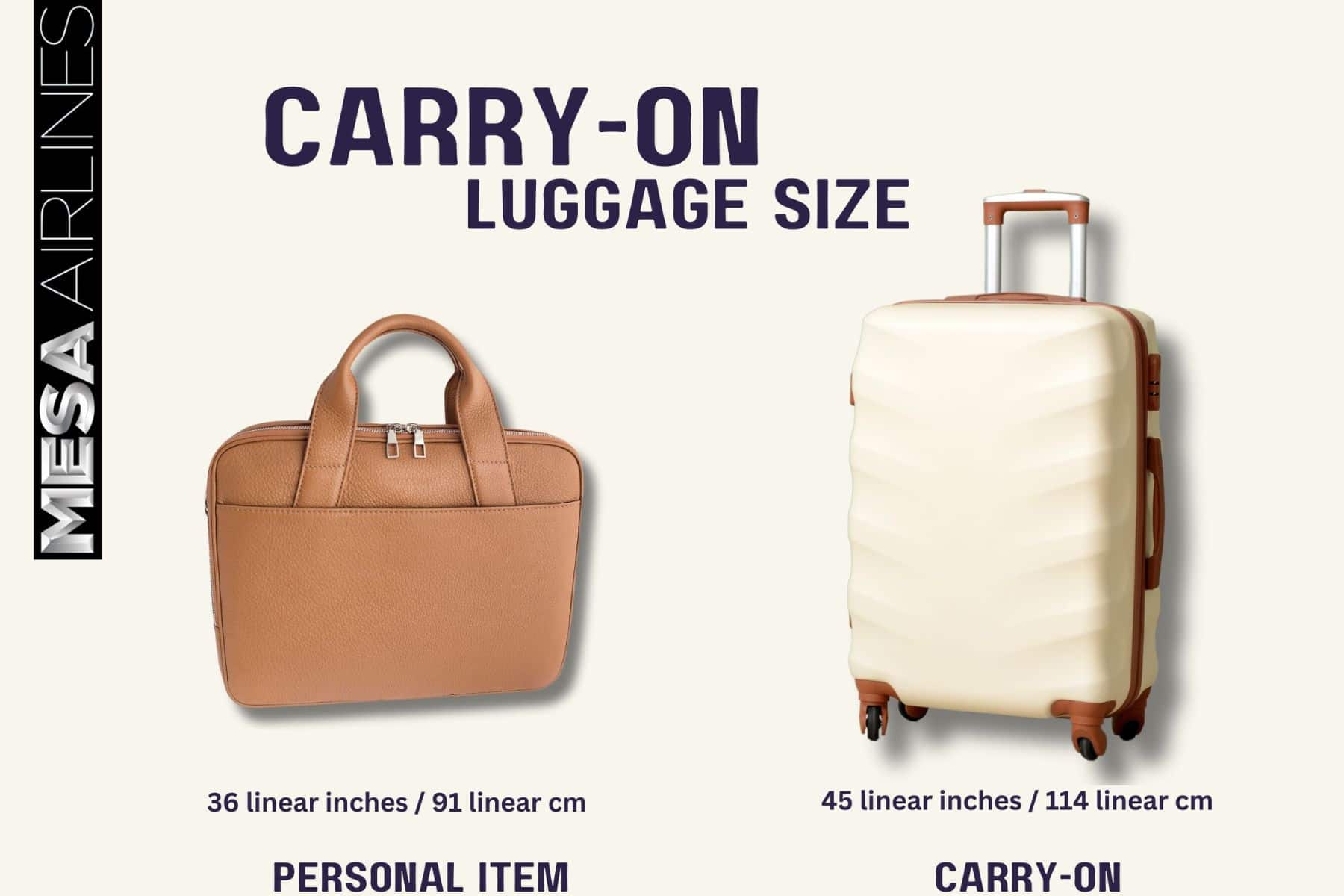 Carry On Luggage Size And Personal Item At Mesa Airlines