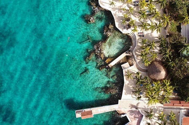 Cozumel Hotel Resort Trademark Wyndham Beach Area Aerial