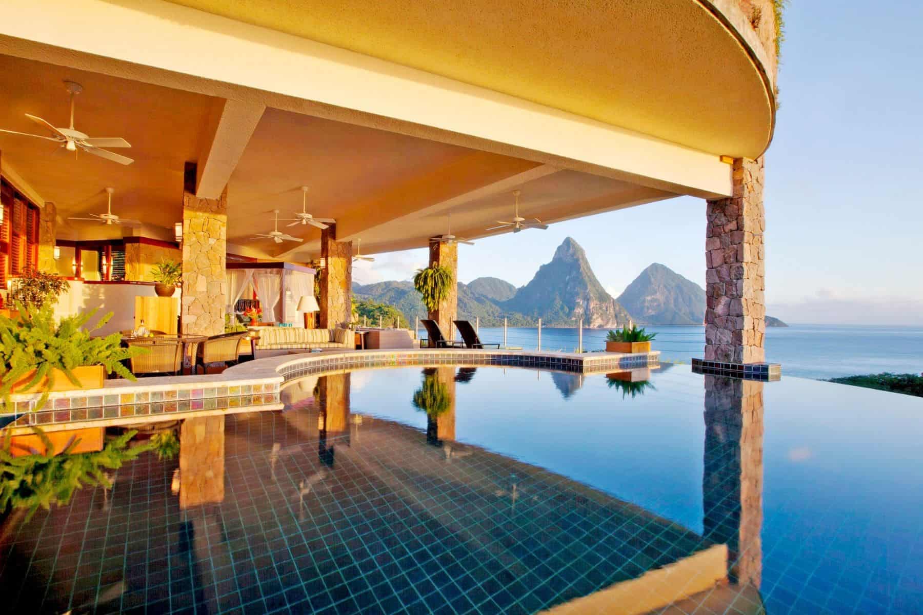 Jade Mountain Resort St Lucia Galaxy Pool