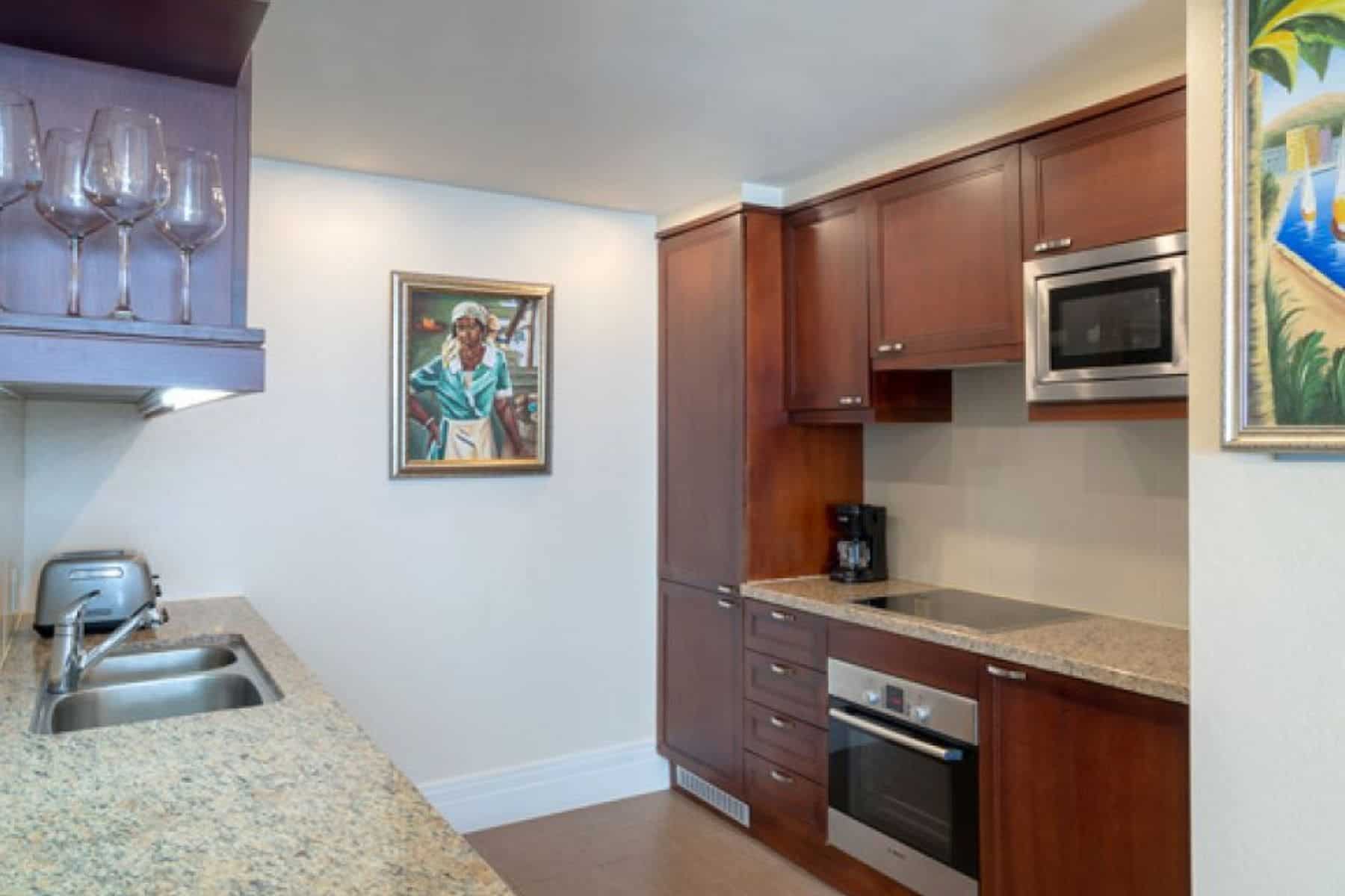 Kitchen View In Three Bedroom Butler Suite