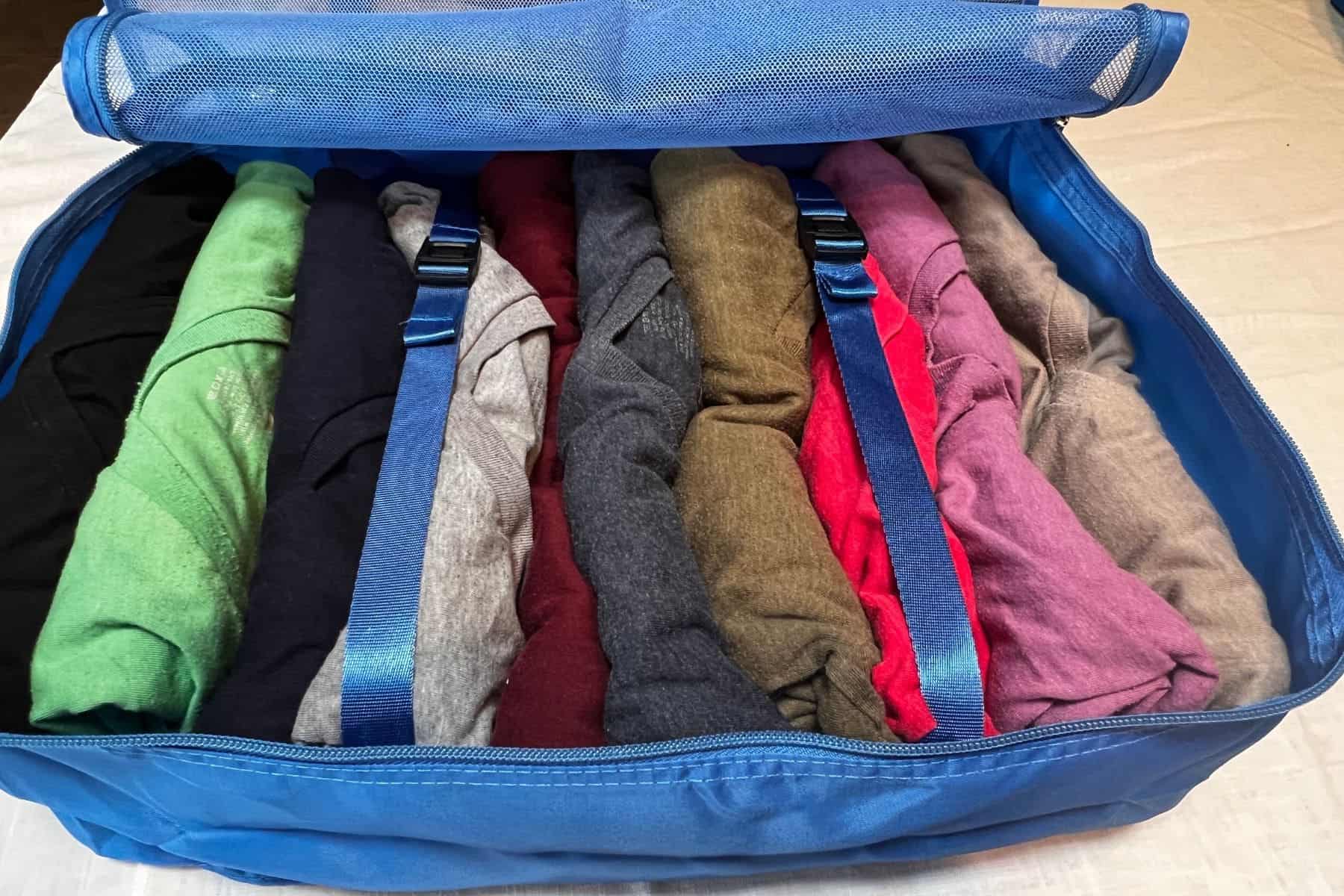 large bagail packing cube with mesh