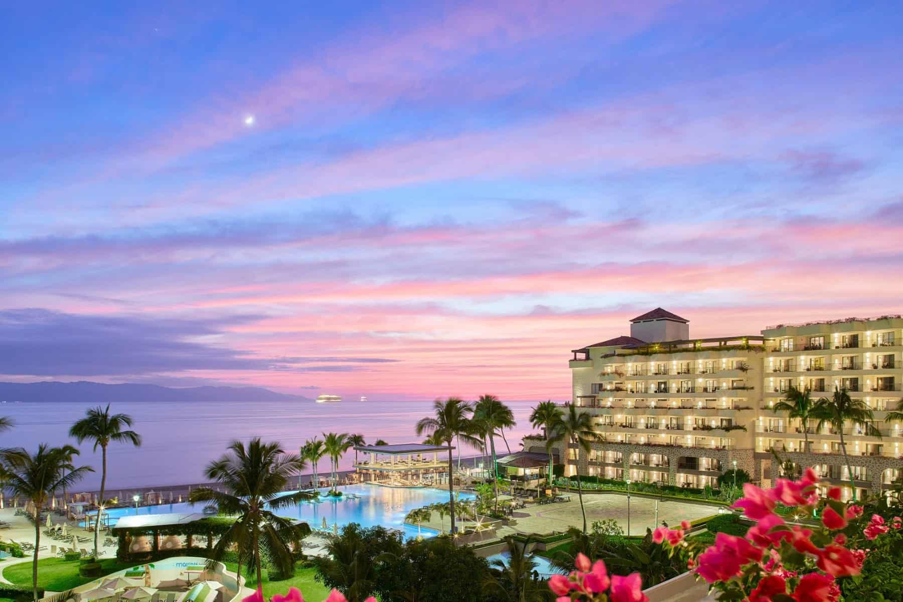 Marriott Puerto Vallarta Resort And Spa Aerial View Sunset