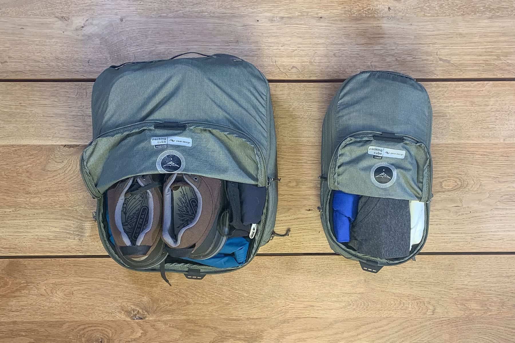 medium and small peak cubes