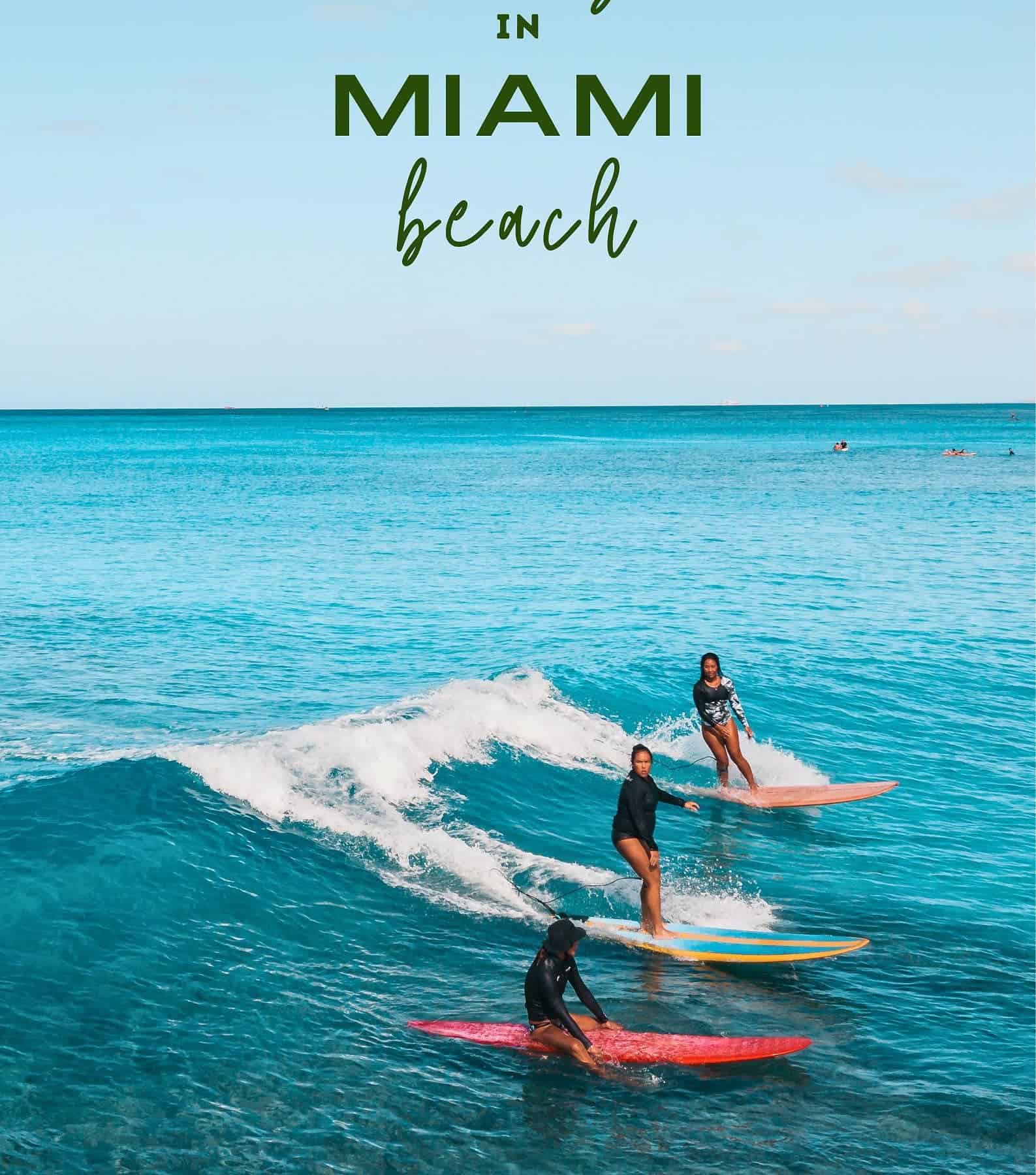 Miami Beach Captions. Making waves in Miami Beach.