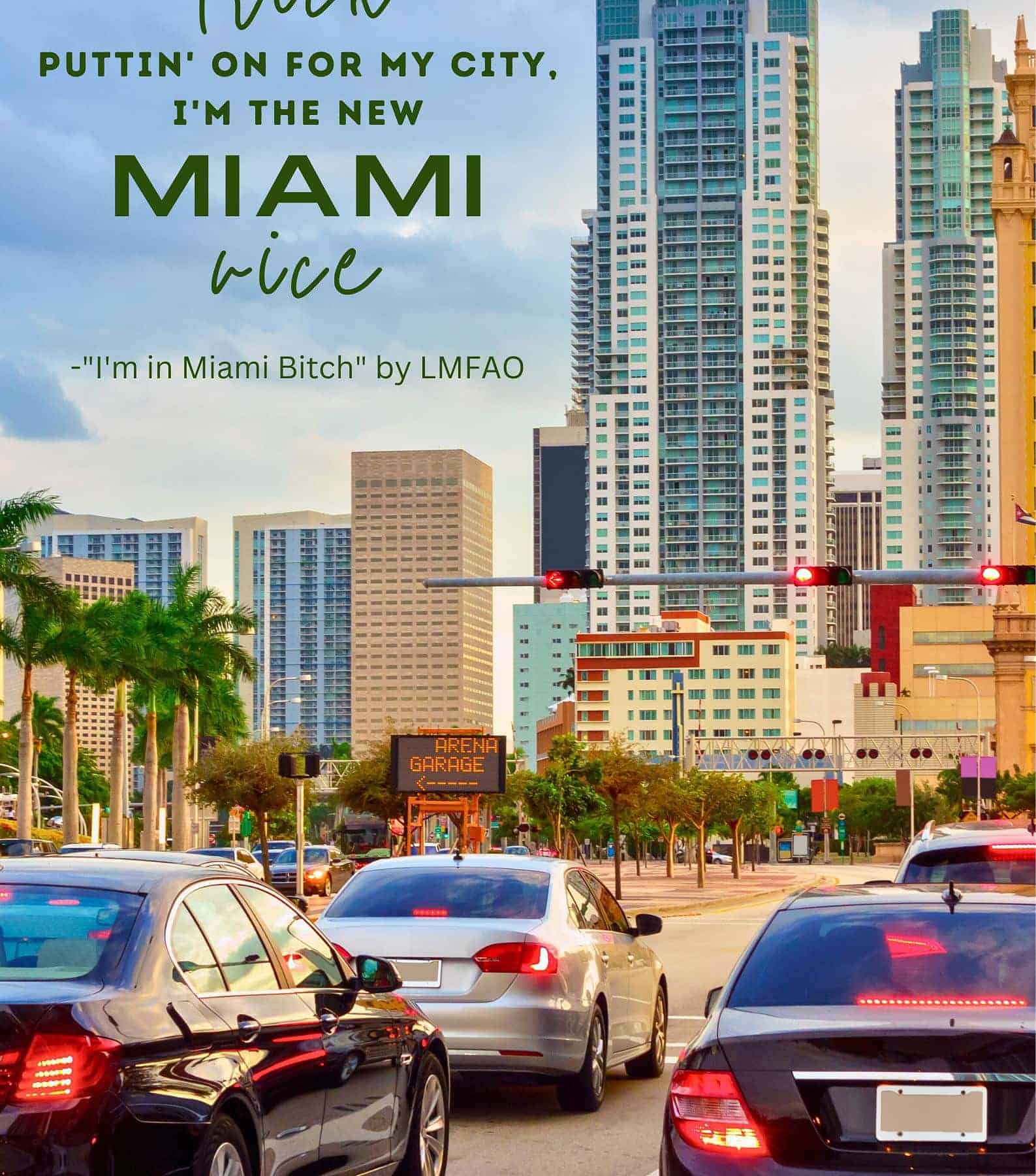 Miami Song Lyrics For Instagram Captions. I am in Miami trick. Puttin on for my city, I am the new Miami Vice.