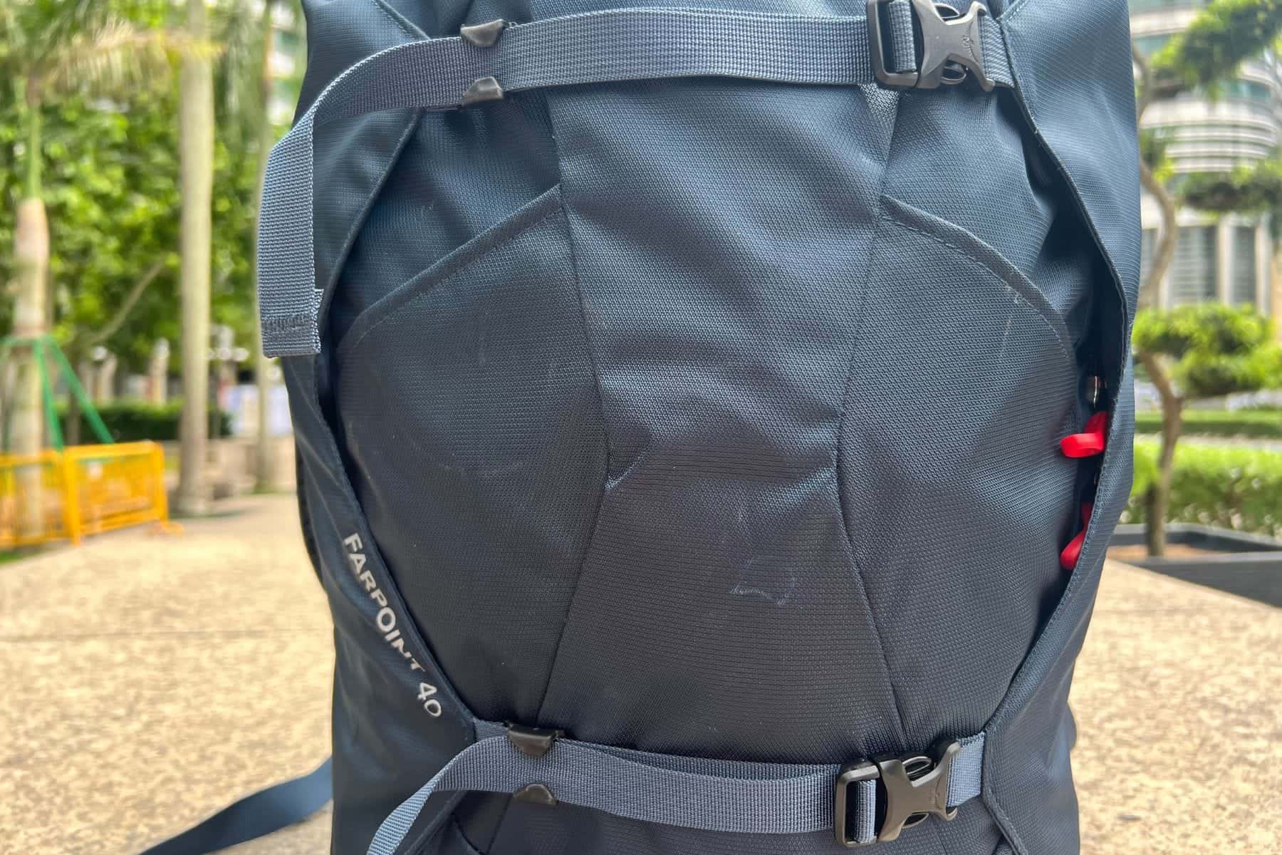 Osprey Mens Farpoint Womens Fairview Close Up