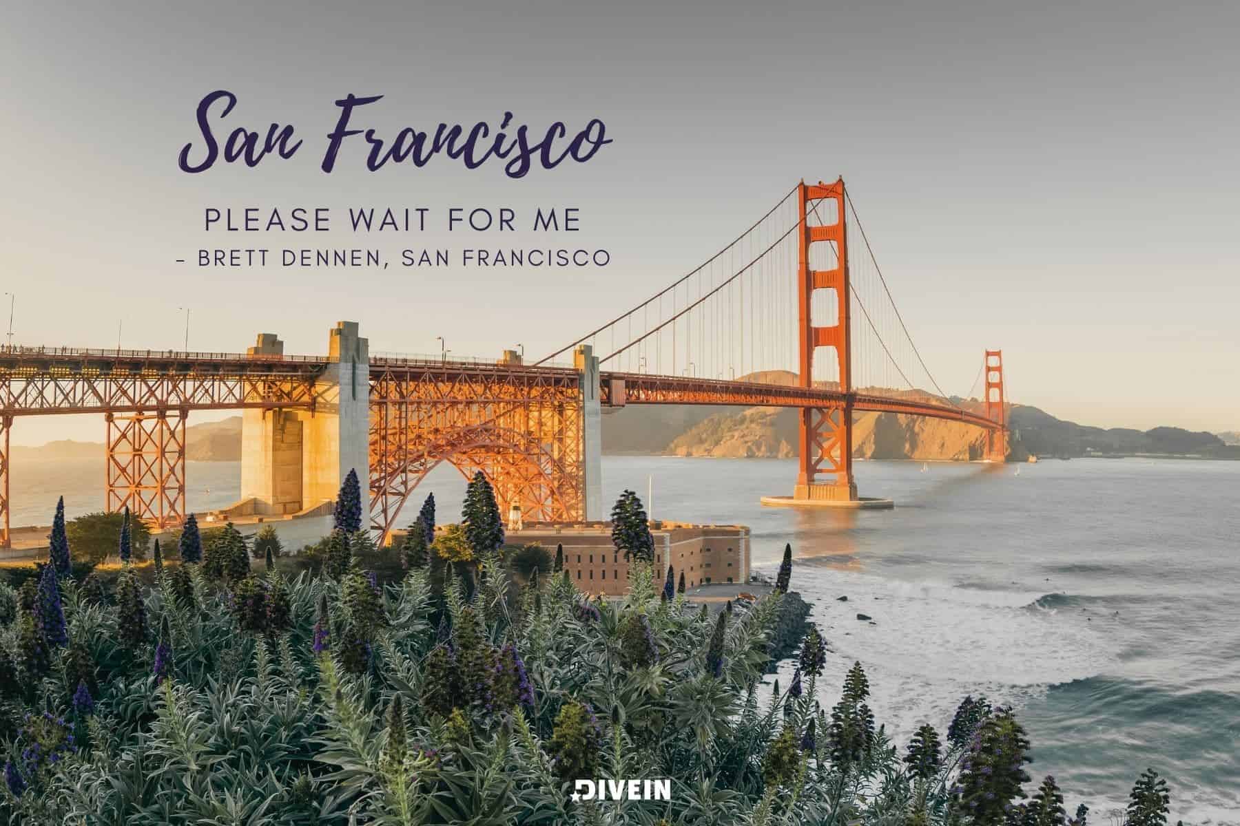 san francisco song lyric captions