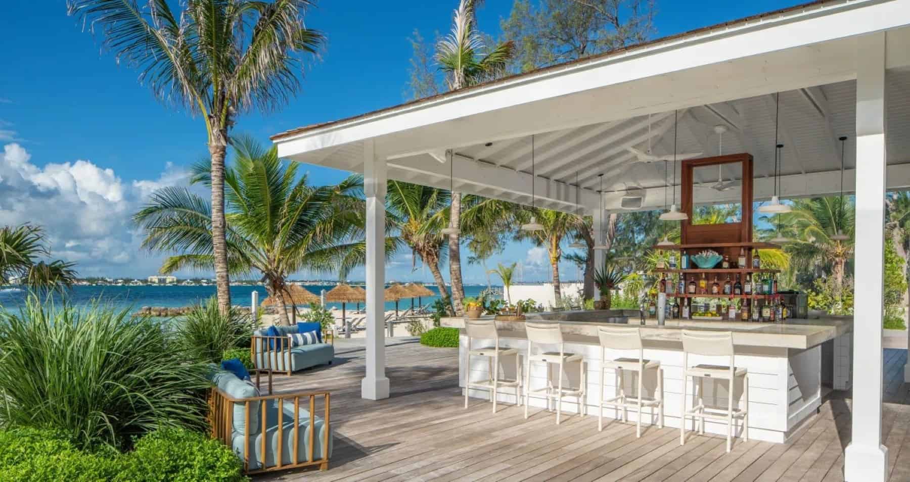 Sandals Royal Bahamian Nassau Beach Bar Sea View