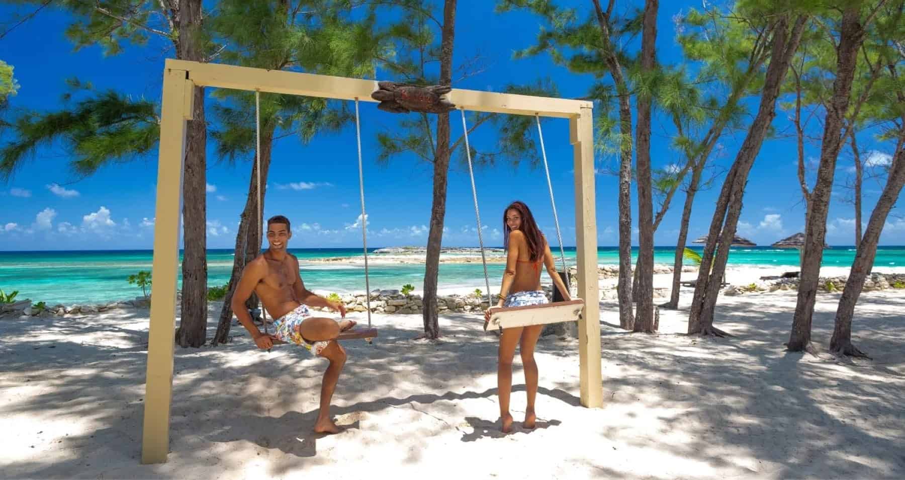 Sandals Royal Bahamian Nassau Beach Swings