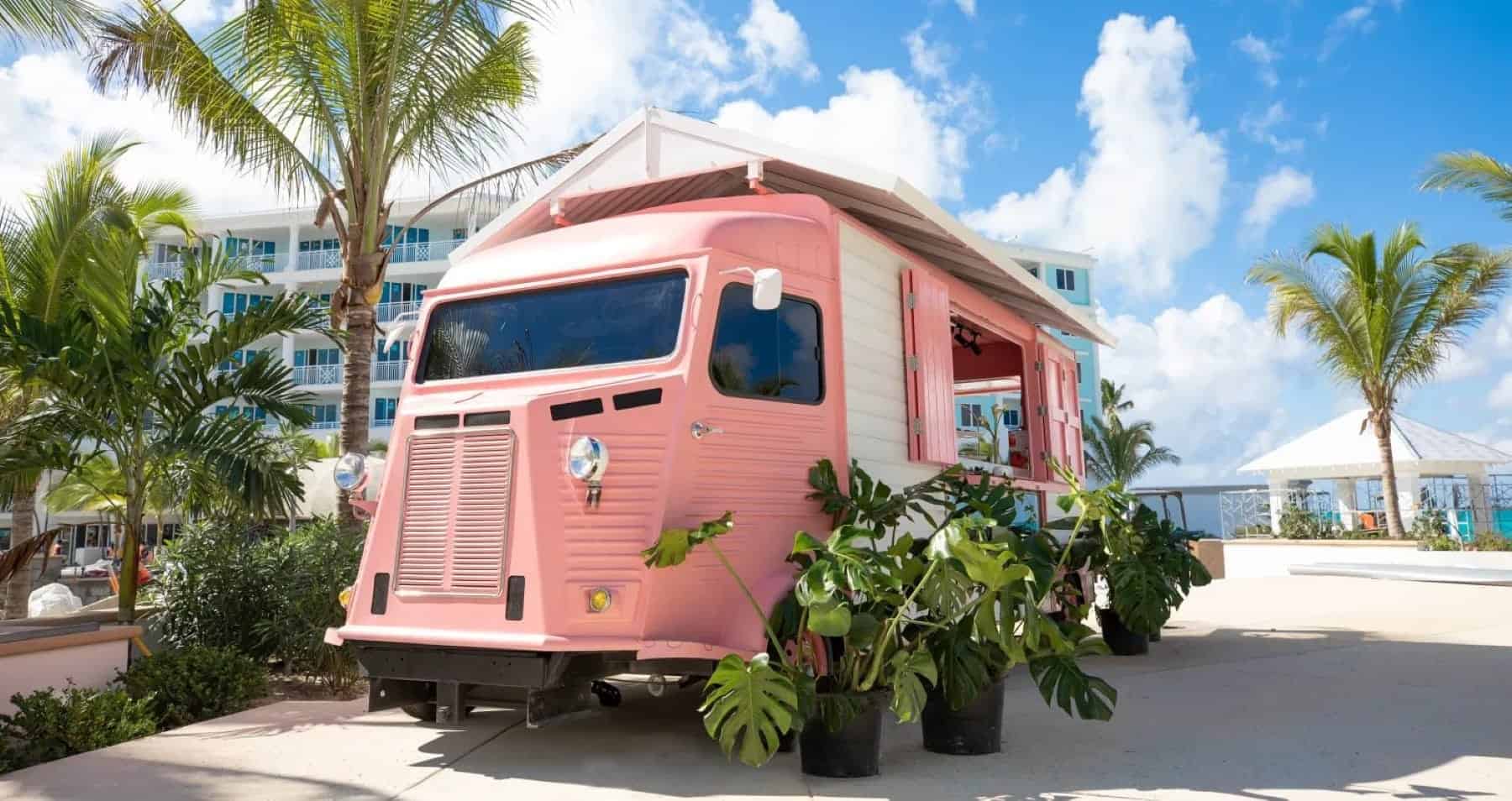Sandals Royal Bahamian Nassau Pink Food Truck