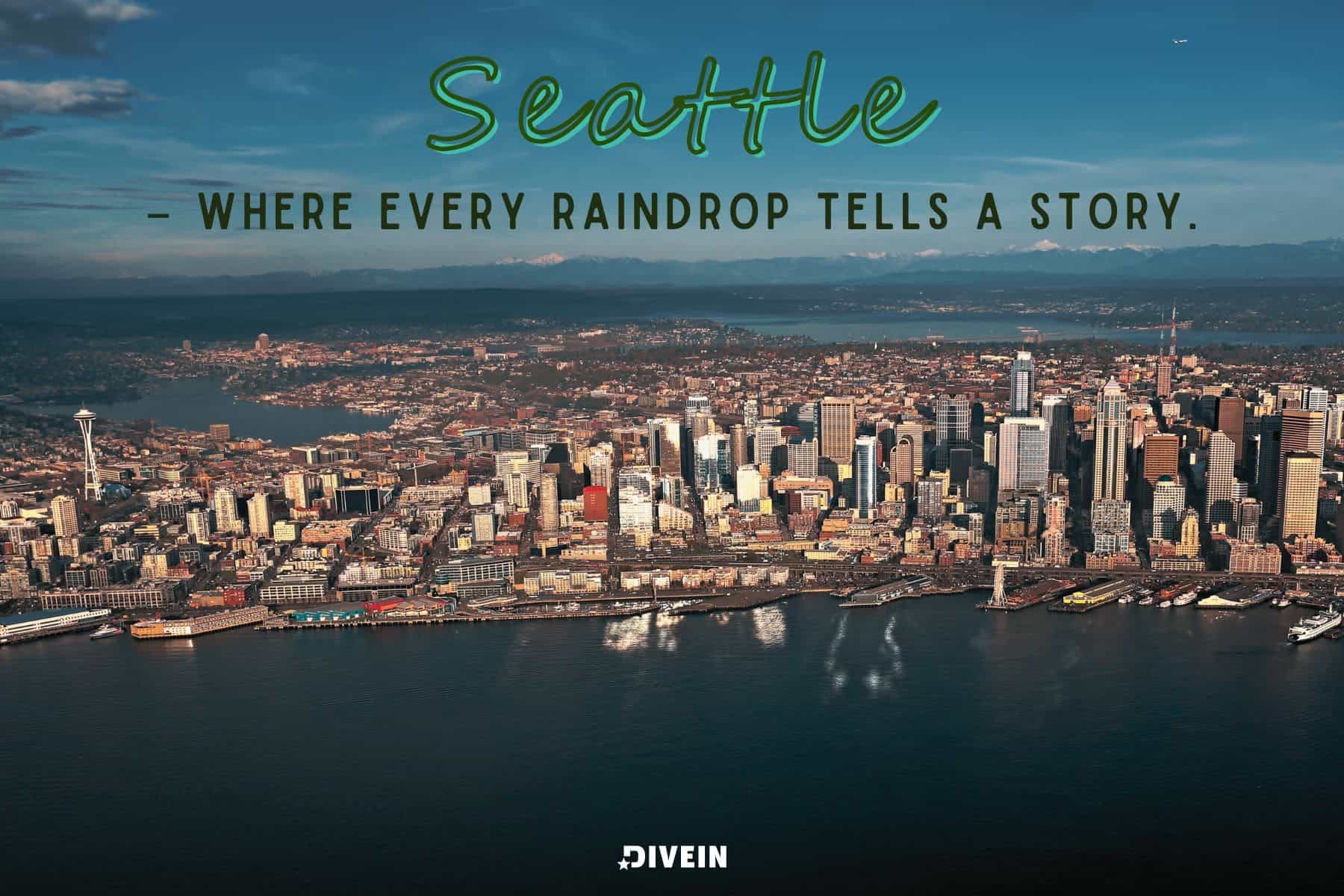 seattle rain captions