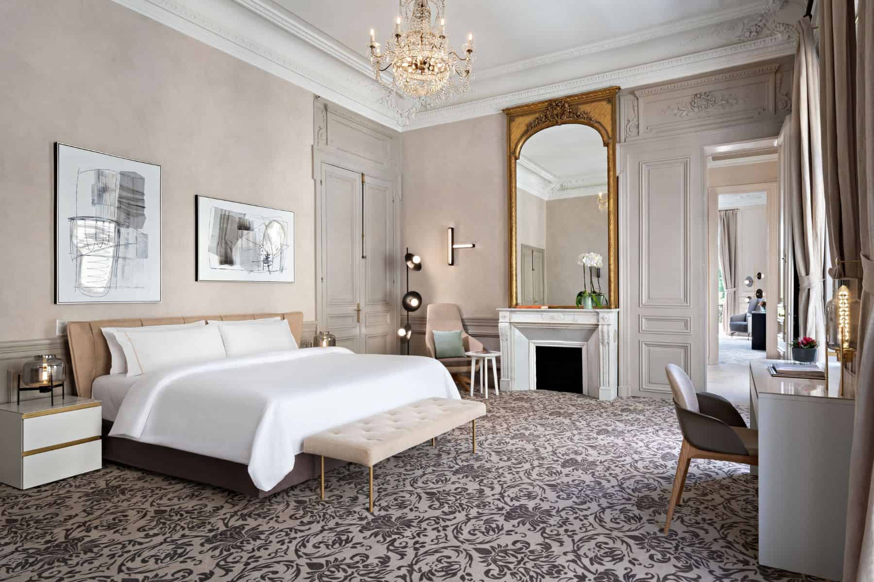 The Westin Paris Vendome Suite Bed