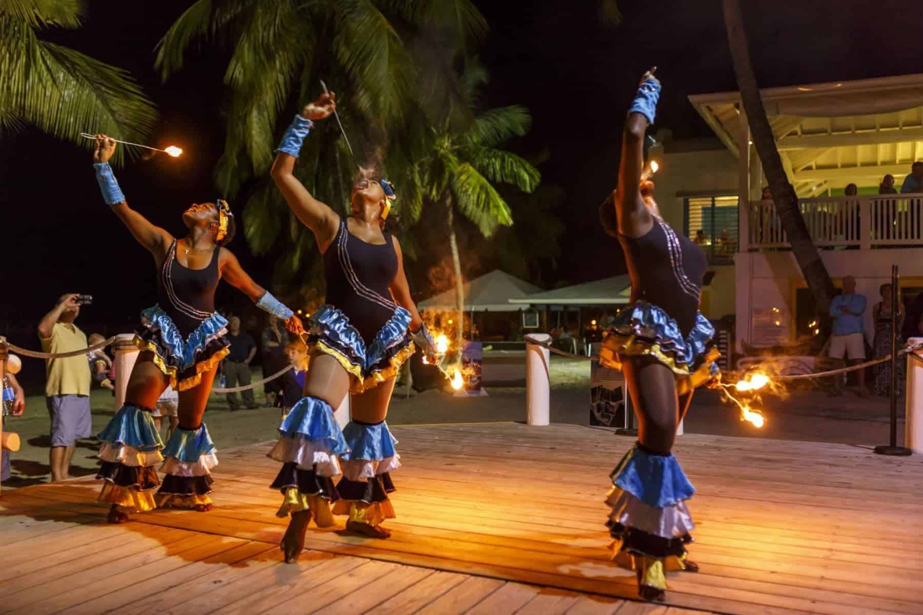 windjammer-landing-villa-beach-resort-fire-dance