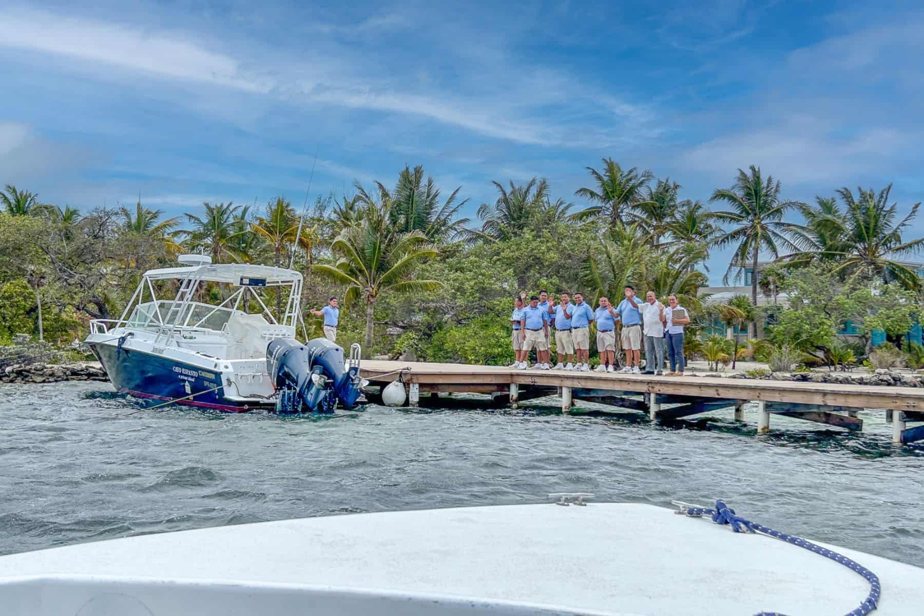 Cayo Espanto A Private Island Belize Boat Deck