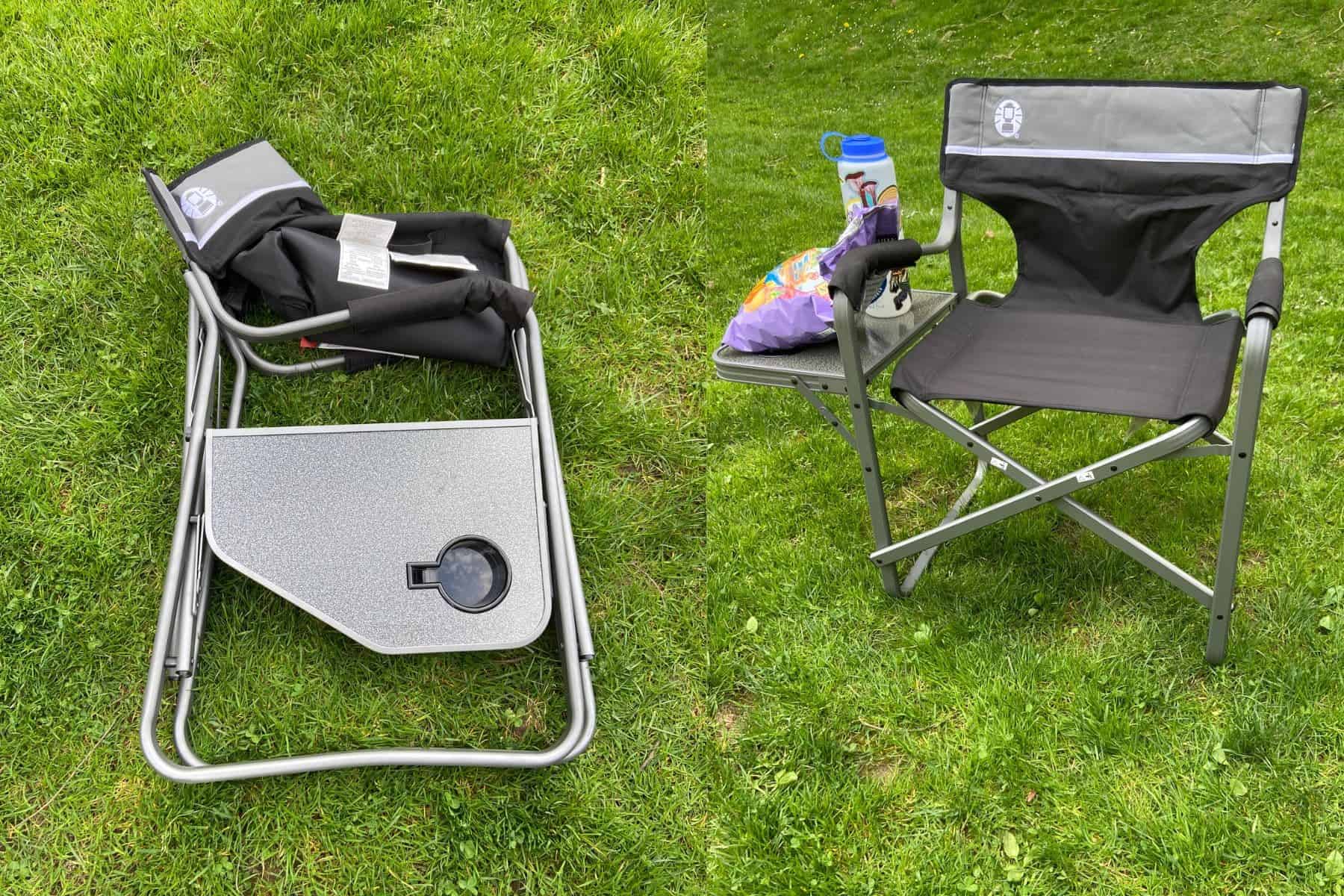 Coleman Aluminum Deck Chair Folding Table