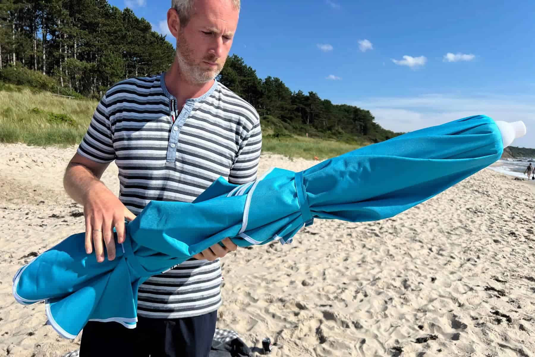 Dig Git Beach Umbrella Folded