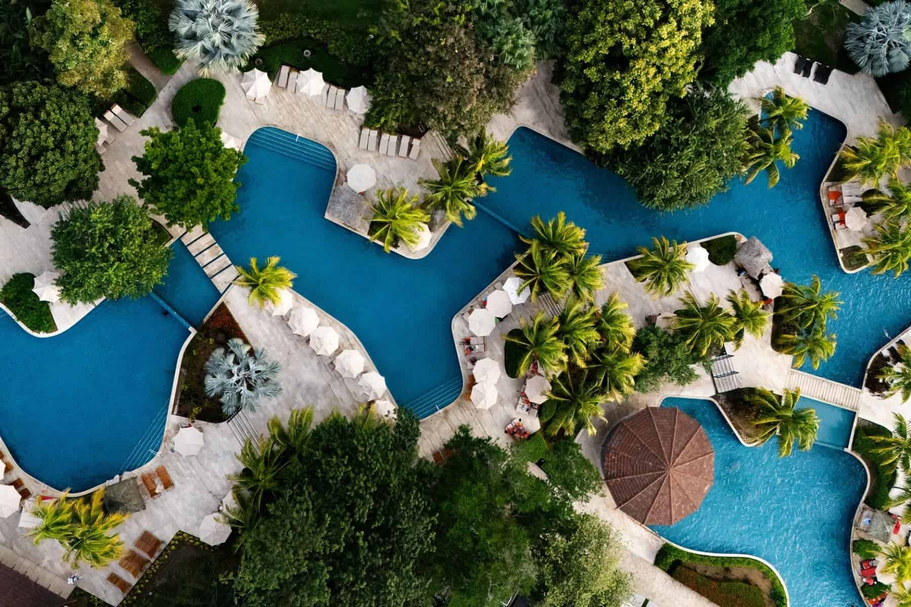 Dreams Las Mareas Costa Rica Pool Aerial