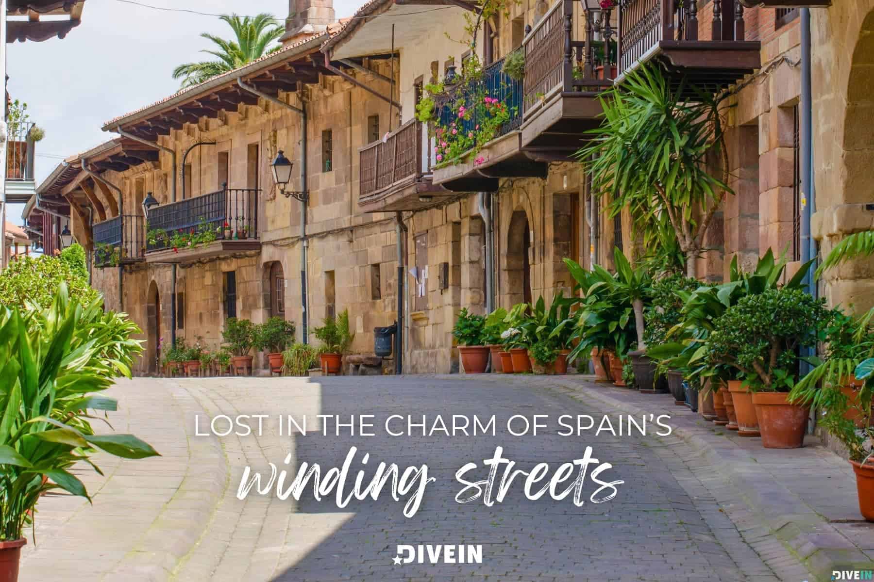 spain captions for instagram. lost in the charm of spain's winding streets.